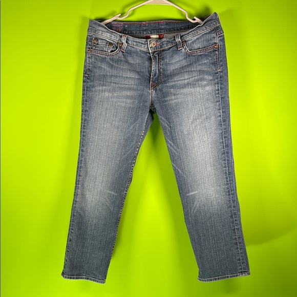 Lucky Brand Denim - Lucky Brand  by GENE MONTESANO Blue Ankle Cropped Jeans with Gradient Wash